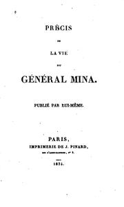 Cover of: Breve extracto de la vida del general Mina.