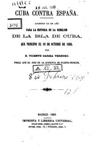 Cuba contra España by Vicente García Verdugo