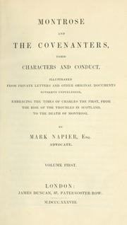 Cover of: Montrose and Covenanters by Mark Napier