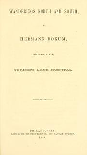 Cover of: Wanderings north and south by Hermann Bokum