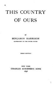 Cover of: This country of ours