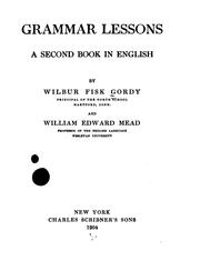 Cover of: Grammar lessons: a second book in English