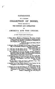 Cover of: Bibliotheca Americana: a catalogue of books relating to the history and literature of America.