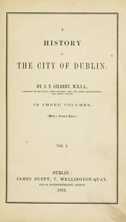 Cover of: A history of the city of Dublin.