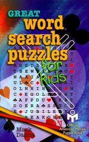 Cover of: Great Word Search Puzzles For Kids