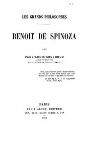 Cover of: Benoît de Spinoza