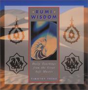 Cover of: Rumi Wisdom: Daily Teachings from the Great Sufi Master