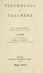 Cover of: Psychology for teachers