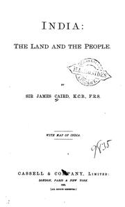 Cover of: India: the land and the people.