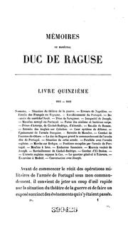 Cover of: Mémoires du duc de Raguse de 1792 à 1832: imprimés sur le manuscrit original de l'auteur