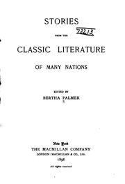 Stories from the classic literature of many nations by Bertha Palmer