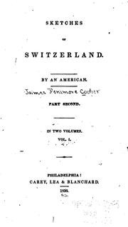 Cover of: Sketches of Switzerland