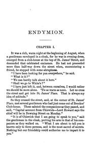 Cover of: Endymion. by Benjamin Disraeli