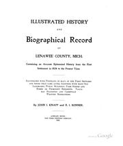 Cover of: Illustrated history and biographical record of Lenawee County, Mich. by John I. Knapp