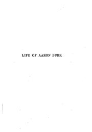 Cover of: The life and times of Aaron Burr ...