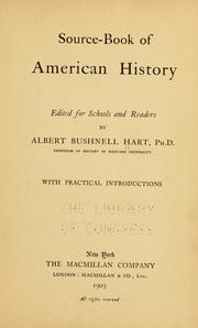 Cover of: Source-book of American history: ed. for schools and readers