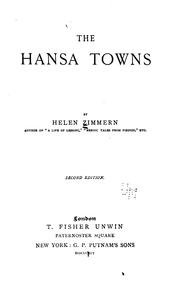 Cover of: The Hansa towns by Helen Zimmern