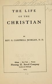 Cover of: The life of the Christian