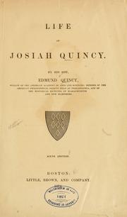 Cover of: Life of Josiah Quincy. by Quincy, Edmund