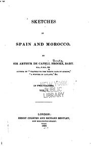 Cover of: Sketches in Spain and Morocco.