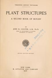 Cover of: Plant structures: a second book of botany