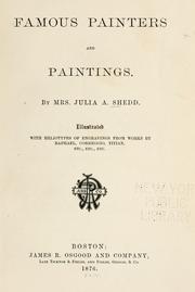 Cover of: Famous painters and paintings.