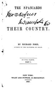 Cover of: The Spaniards and their country.