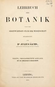 Cover of: Lehrbuch der botanik nach dem gegenwärtigen stand der wissenschaft.