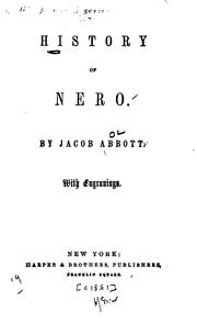Cover of: History of Nero