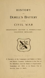 Cover of: History of Durell's Battery in the Civil War
