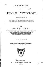 Cover of: treatise on human physiology