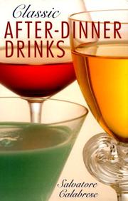 Cover of: Classic after-dinner drinks
