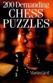 Cover of: 200 demanding chess puzzles