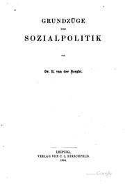 Cover of: Grundzüge der Sozialpolitik