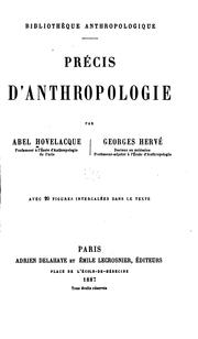 Cover of: Précis d'anthropologie