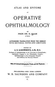 Atlas and epitome of operative ophthalmology by Otto Haab