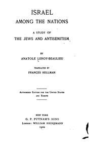 Cover of: Israel among the nations: a study of the Jews and antisemitism