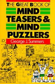 Cover of: The great book of mind teasers & mind puzzlers