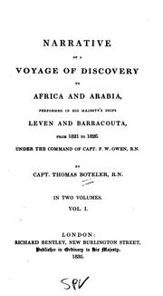 Cover of: Narrative of a voyage of discovery to Africa and Arabia
