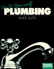 Do-it-yourself plumbing by Alth, Max