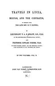 Cover of: Travels in Lycia, Milyas, and the Cibyratis: in company with the late Rev. E. T. Daniell.