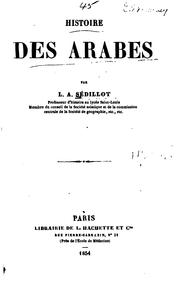 Cover of: Histoire des Arabes