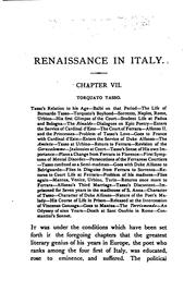 Cover of: Renaissance in Italy