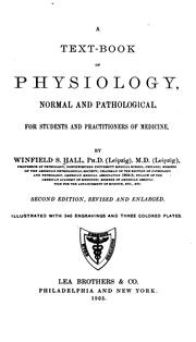 Cover of: A text-book of physiology: normal and pathological.  For students and practitioners of medicine.