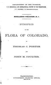 Cover of: Synopsis of the flora of Colorado