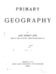 Cover of: Primary geography