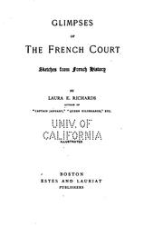 Cover of: Glimpses of the French court: sketches from French history