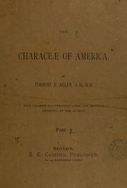 Cover of: The Characeae of America by Timothy Field Allen