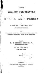 Cover of: Early voyages and travels to Russia and Persia