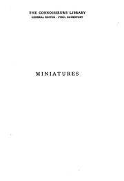 Cover of: Miniatures by Dudley Heath